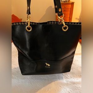 Black shoulder bag 16x12